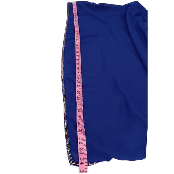 ROAMAN'S Beaded Dressy Blouse Top Cami 36W 4X Royal Blue Career‎ Office Event - Picture 7 of 10